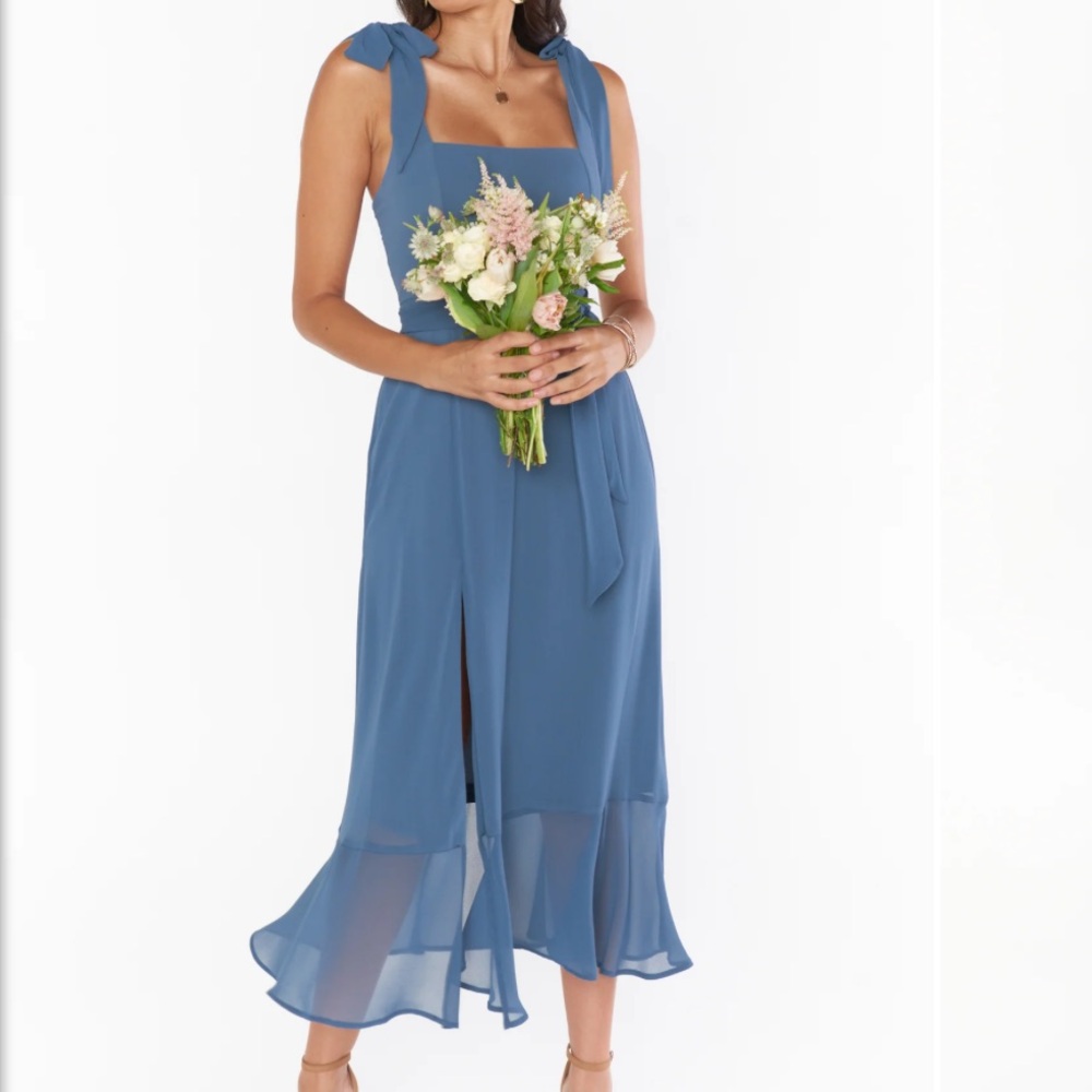 Show Me Your MuMu Blue Midi Dress